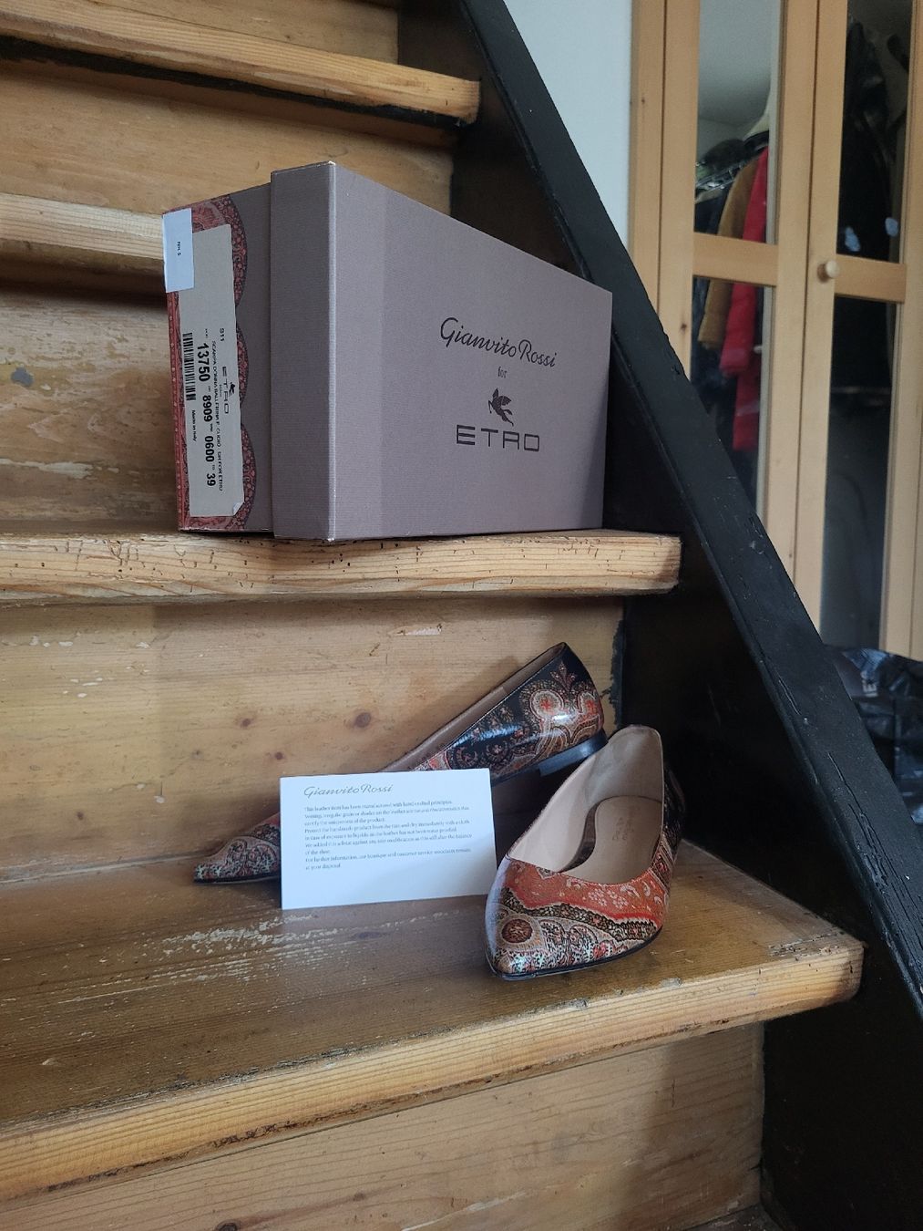 Gianvito Rossi Damenschuhe: Gianvito Rossi Etro Flats – Neu (gemäss Beschreibung) aus Zweisimmen von Adorable 5