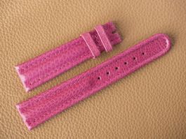 Pink: sport. Uhrenband Leder 19mm NOS 19x16 echtes Leder
