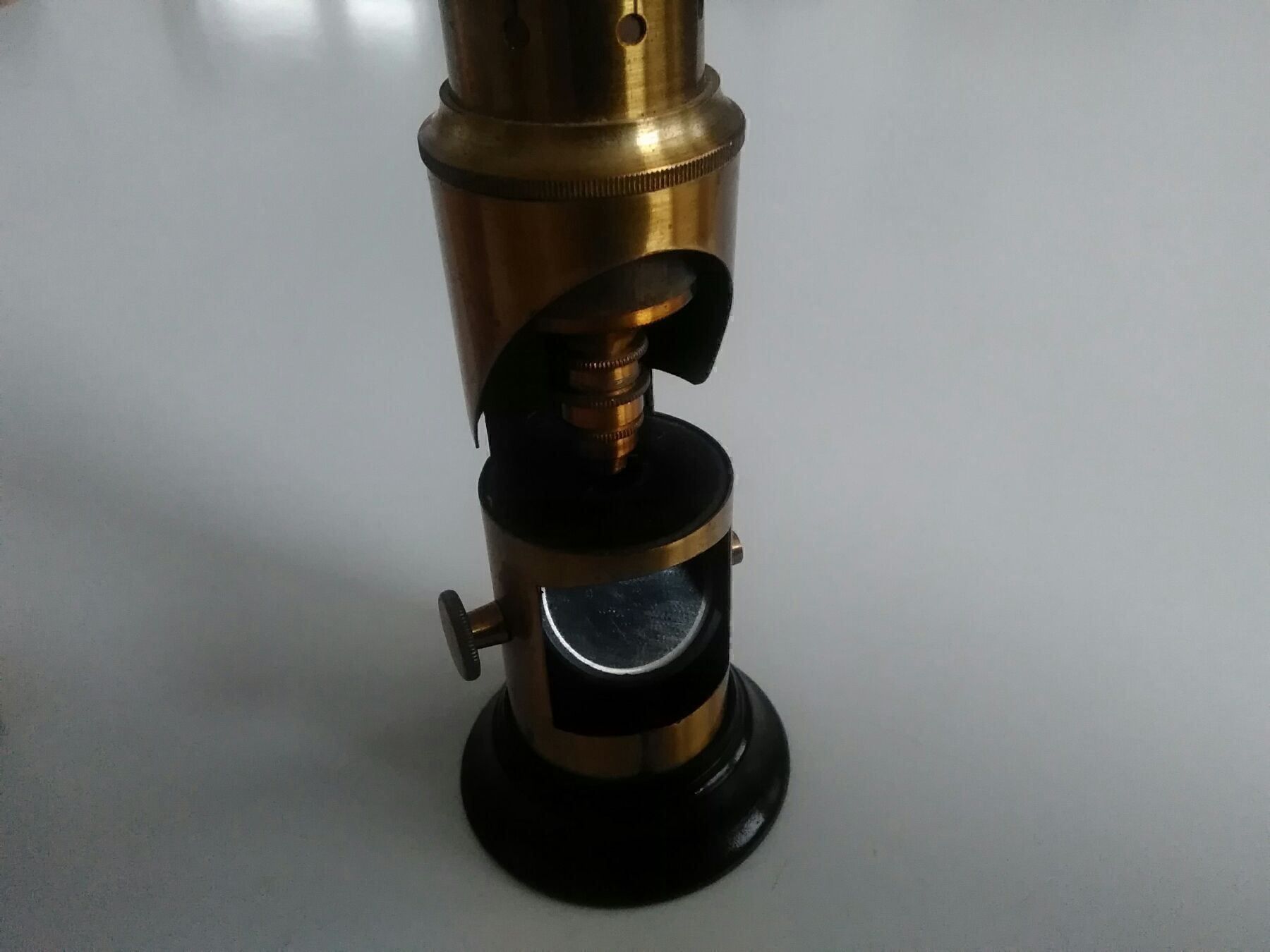 Microscopi: Trommel-Mikroskop, Messing – Usato da Neuenhof venduto da elRey123 5