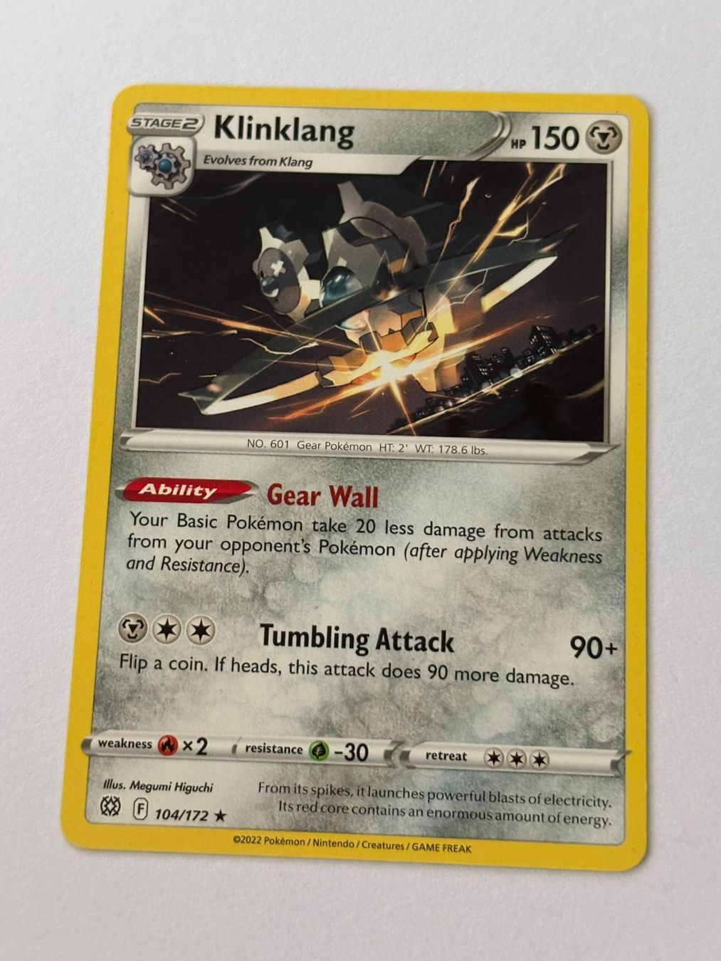 Pokémon Sammelbilder & Trading cards: Pokemon-Karte Kliklang 104/172 – Gebraucht aus Herisau von Seyashop1
