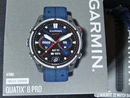 Garmin Quatix 8 Pro - 47mm - Saph. - Bänder - OVP