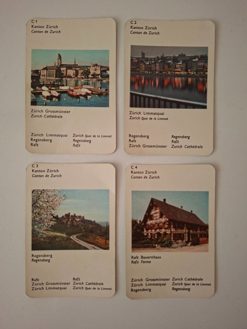 Carlit Giochi: Quartett  "Die schöne Schweiz"   Edition CARLIT  Nostalgie – Usato da Zürich venduto da Daniel517 5