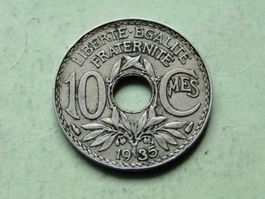 10 Centimes France Lindauer 1935