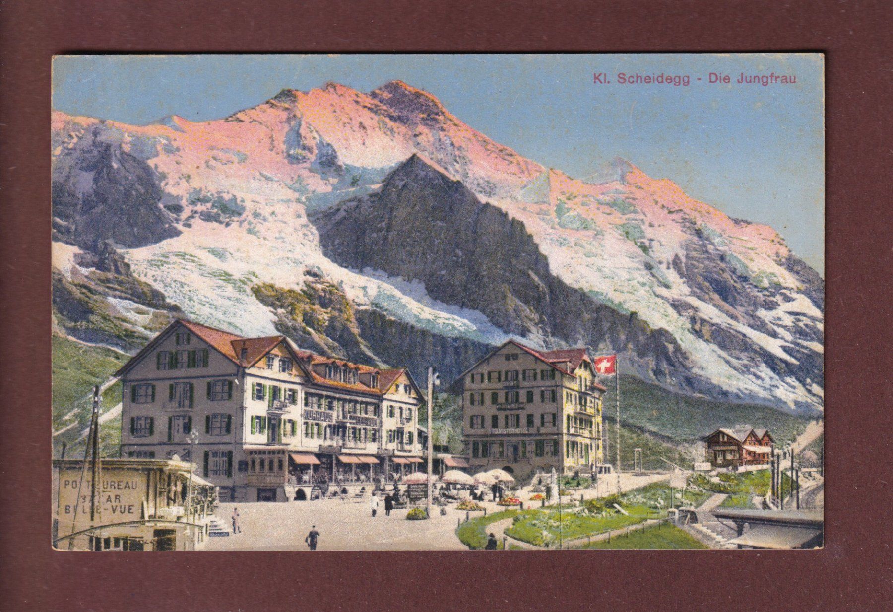 Cartoline postali: KLEINE SCHEIDEGG - Jungfrau – Usato da Pully venduto da nicecards