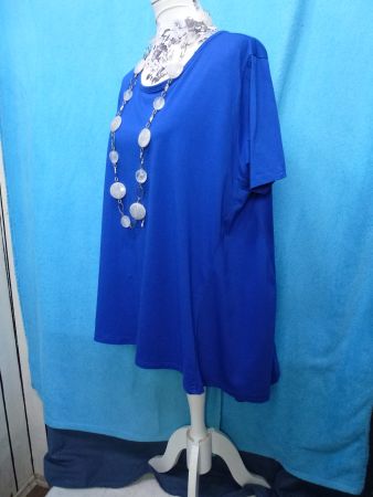 NEW COLLECTION VISCOSE HÄNGERCHEN GR XL ROYALBLAU NEU KA