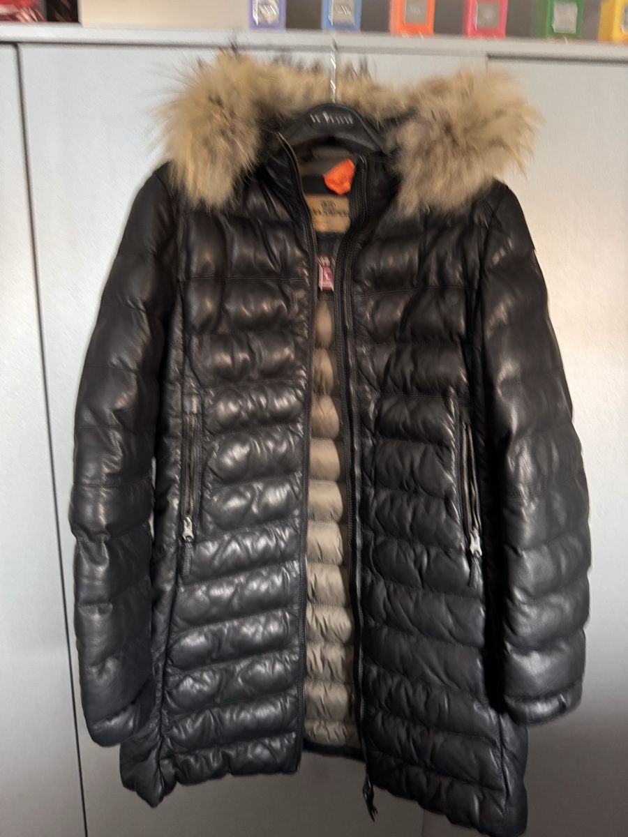 Parajumpers Cappotti: Parajumpers Ledermantel Schwarz Gr.L – Usato da Zürich venduto da NNK28