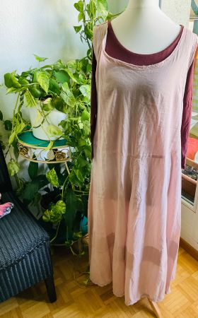 Très jolie robe estivale EWA I WALLA en coton rose clair M/L