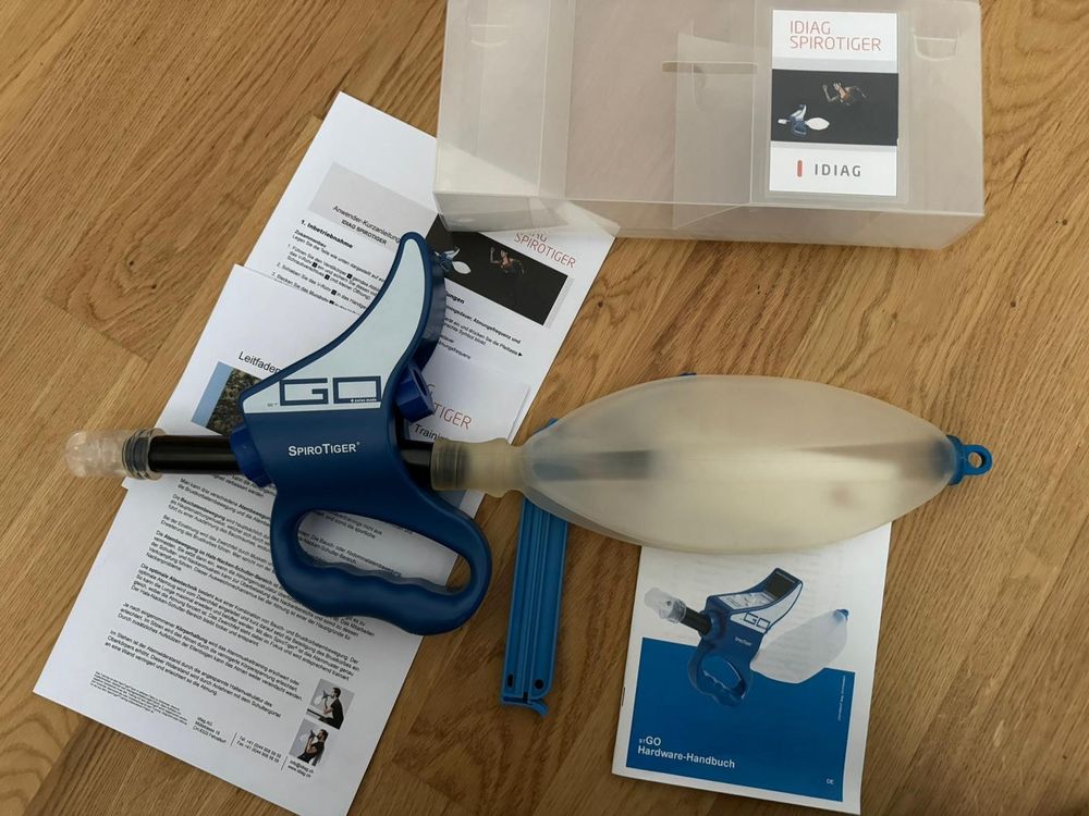 Spirotiger Go mit Atembeutel für Atemtraining Idiag Kaufen auf Ricardo