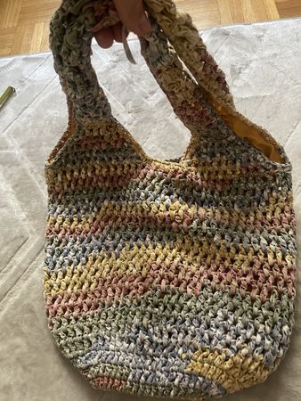 Tasche gehäkelt bunt H&M guter Zustand