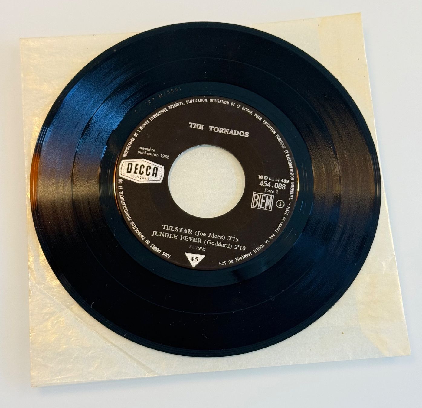 Vinyles: The Tornados - Telstar - EP 45T Decca – D'occasion à Denges par peumens 2
