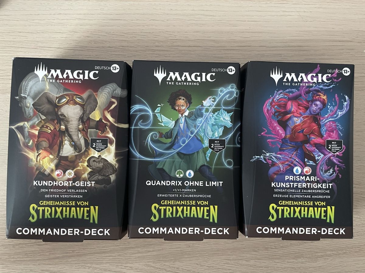 Cartes: Magic The Gathering 3 Commander Decks Strixhaven neu – Neuf avec emballage d'origine à Schlieren par mas_l7wp