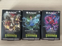 Magic The Gathering 3 Commander Decks Strixhaven neu