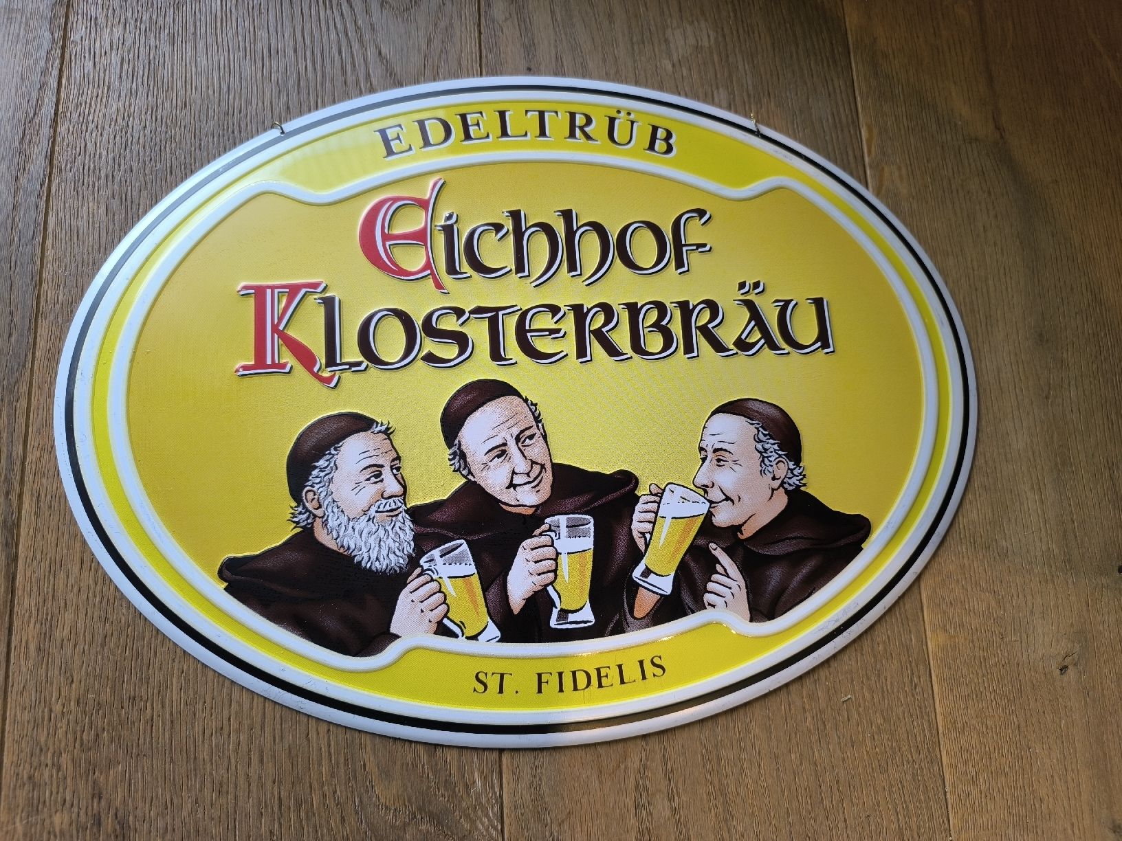Eichhof Schilder: Edeltrüb Eichhof Klosterbräu Schild – Gebraucht aus Altdorf UR von Rafi84