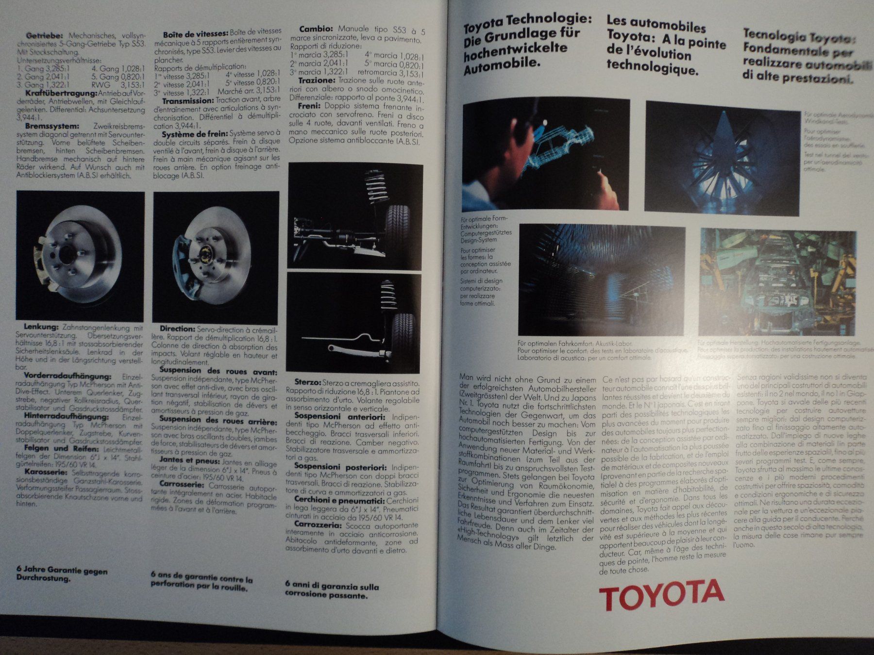 Toyota Documents: Prospekt Toyota Celica 1988 – D'occasion à Schwarzenburg par modelCARama 6