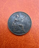 Pièce de monnaie Farthing 1901 Victoria Grande-Bretagne