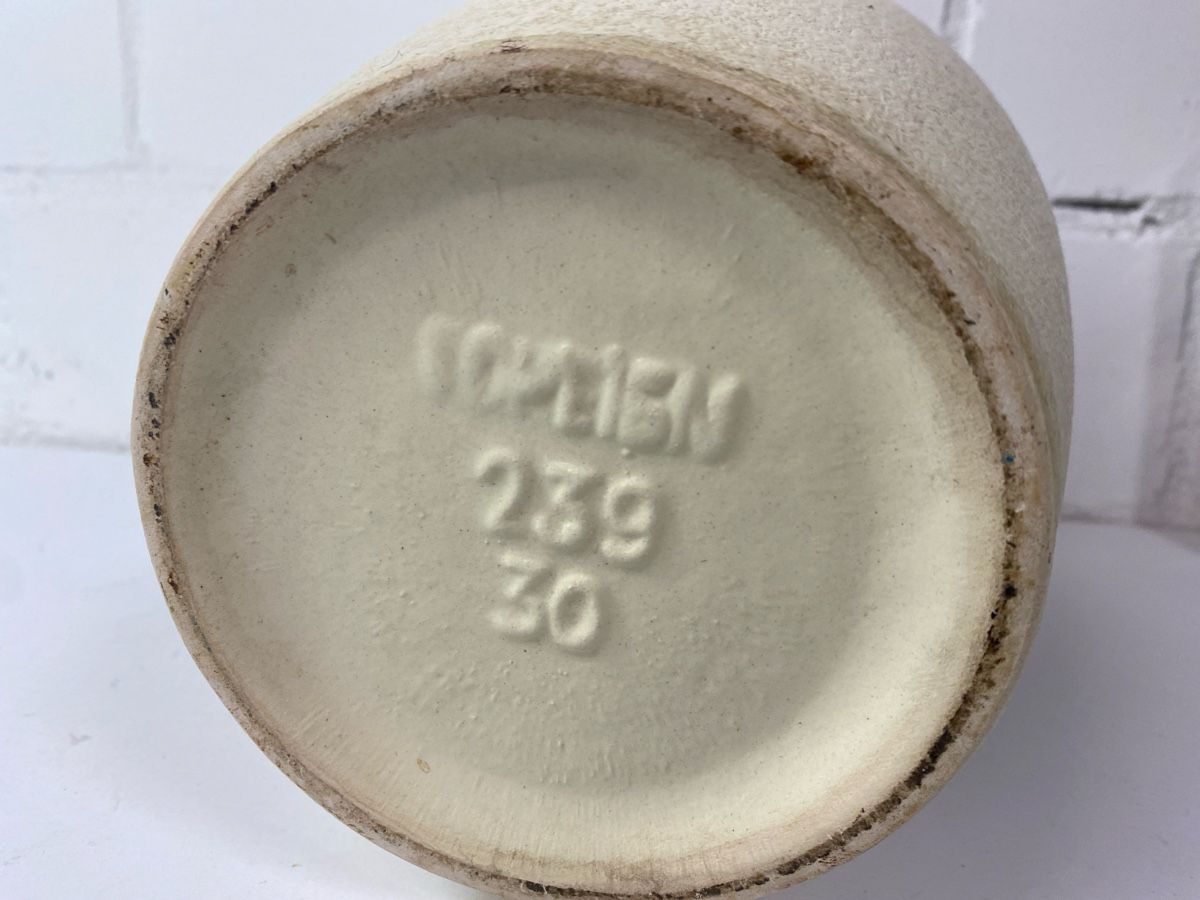 Vasen & Gefässe: Keramik Vase beige mit Blumenmuster  gebraucht – Gebraucht aus sursee von trilli-tralli 4