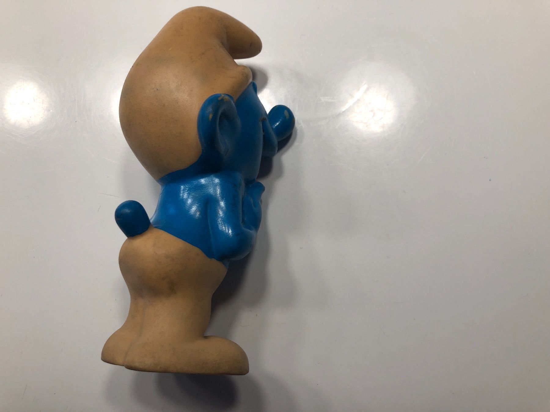 Figuren: schlumpf figur 17cm hoch mit quietschton – Gebraucht aus Basel von dept 1