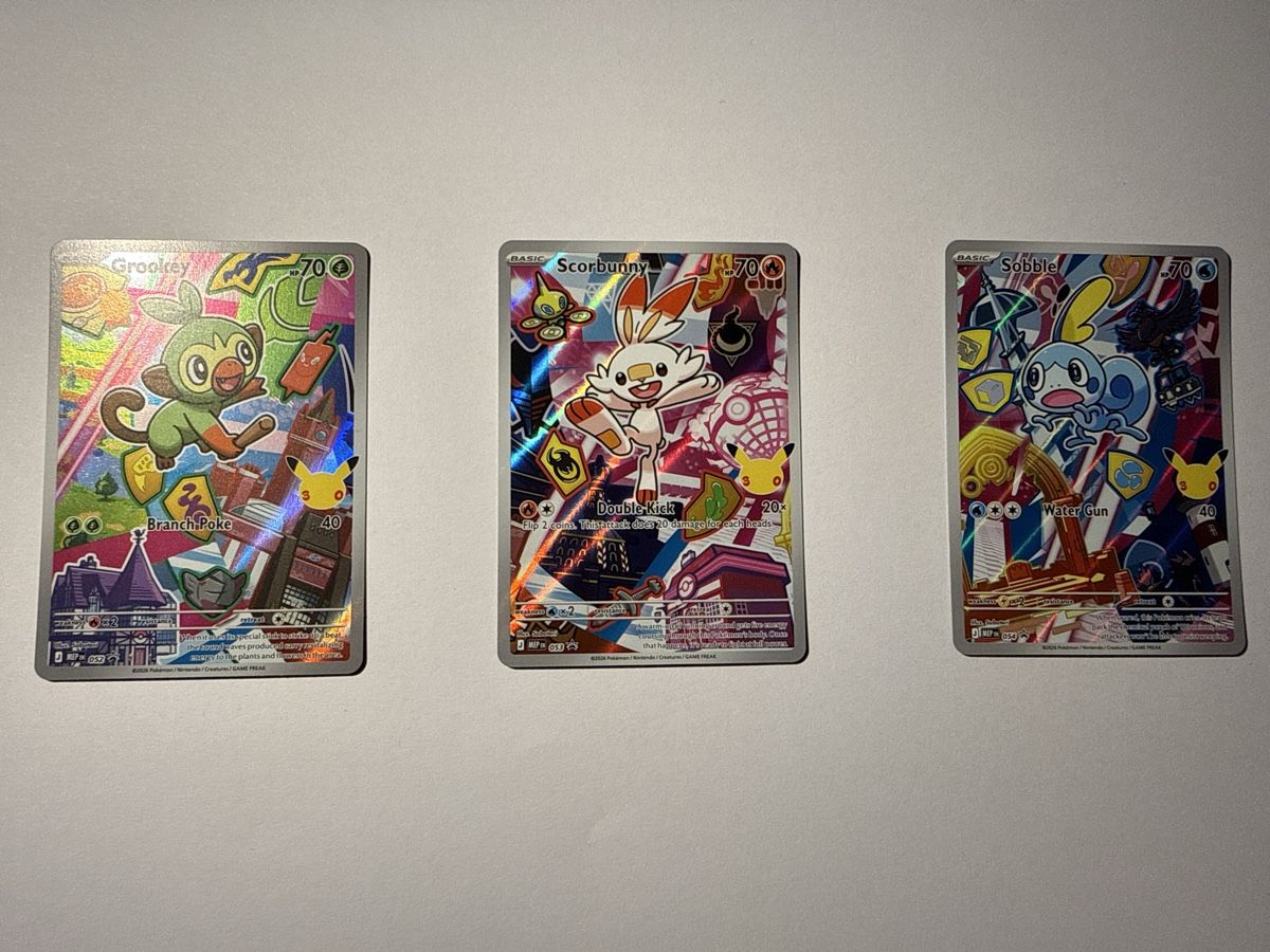 Pokémon Carte collezionabili: Grookey + Scorbunny + Sobble - PROMOS – Nuovo (secondo la descrizione) da Ascona venduto da Prime333389