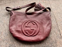 GUCCI Soho interlocking Schultertasche rusty rose/mauve SALE