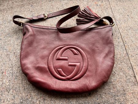 GUCCI Soho interlocking Schultertasche rusty rose/mauve TOP
