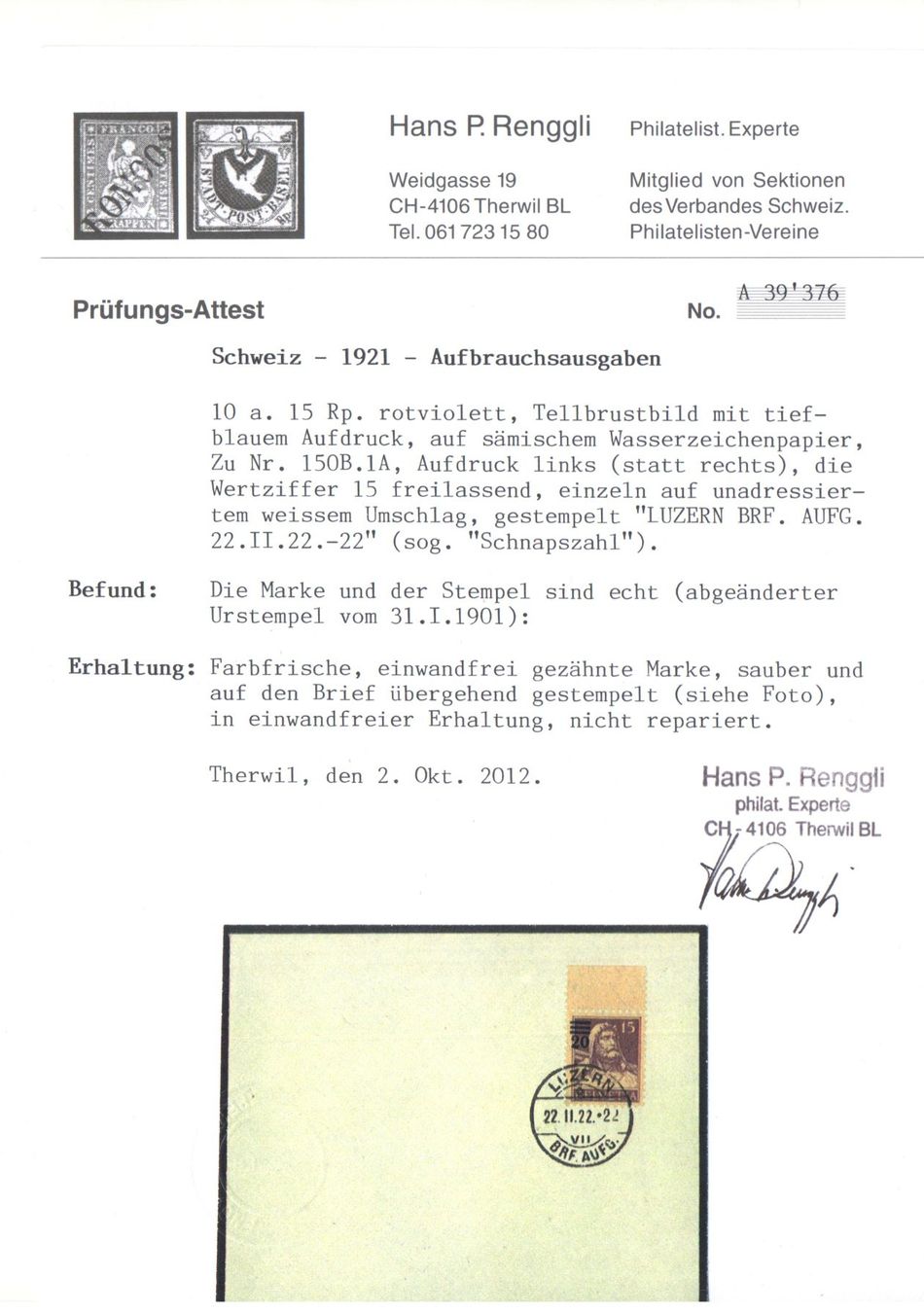 Alle Briefmarken: Abarten – Gebraucht aus Echichens von mullerch 1