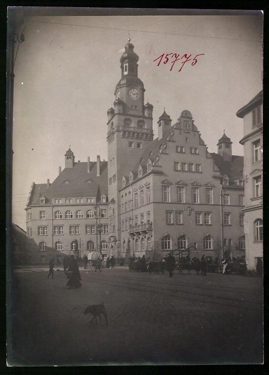 Fotografie &  Plakate: Fotografie Döbeln, Rathaus mit Vorplatz – Gebraucht aus Berlin von bartko-reher