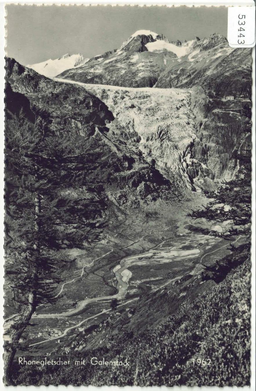 Ansichtskarten: Rhonegletscher mit Galenstock – Gebraucht aus Ettingen von Kartenplanet