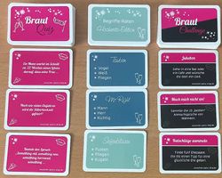 JGA Spiele - Braut Quiz, Begriffe-Raten, Braut-Challenge