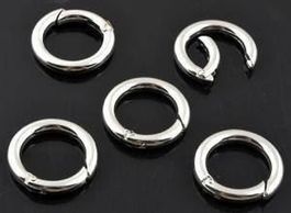 Ring Verschluss Metall nickelfarbig 25mm