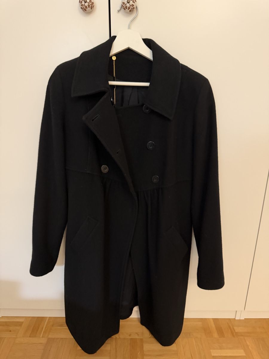 Manteaux: Classic Black Wool Coat Double Breasted Mid Length S – D'occasion à Winterthur par adriana_1000 2