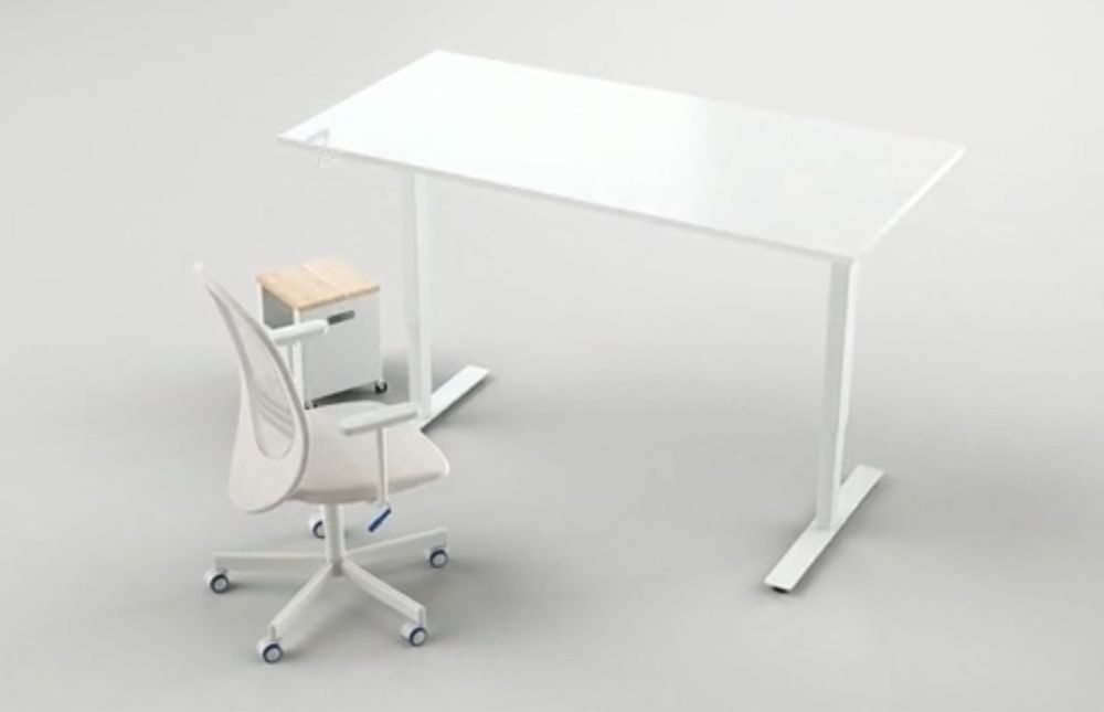 Scrivanie: MITTZON Schreibtisch, weiß, 160x80 cm – Usato da Meggen venduto da AuDa17 6