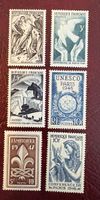 Lot de 6 timbres anciens de collection - France 1946/47