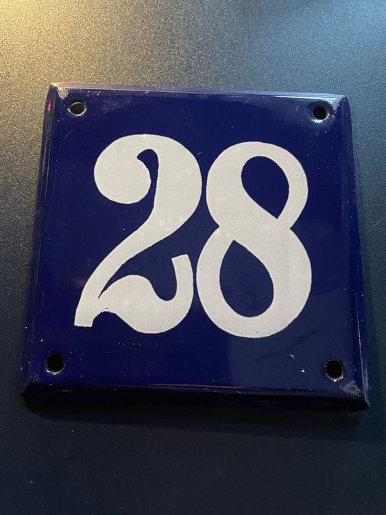 hausnummer 28 /antik/nummernschild Kaufen auf Ricardo