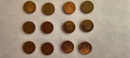 Pièce 2 Cent Euro Espagne  diverses années de BE a TBE