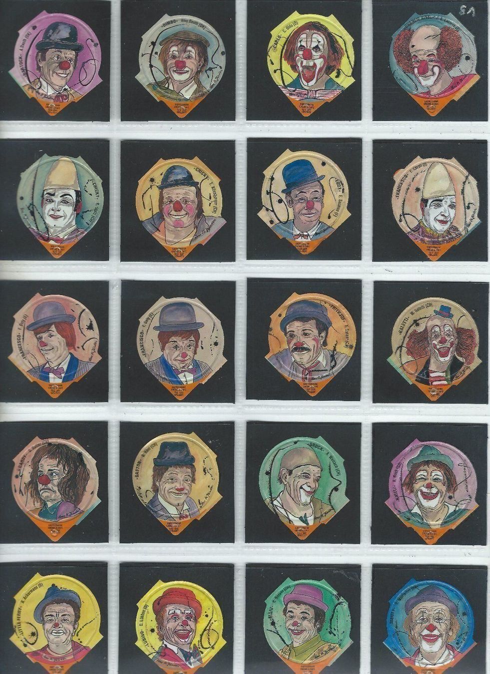 Coperchi dei cremini per caffè: KRD. Clowns 1993 / 80 B – Usato da Hochdorf venduto da KRdeckeli