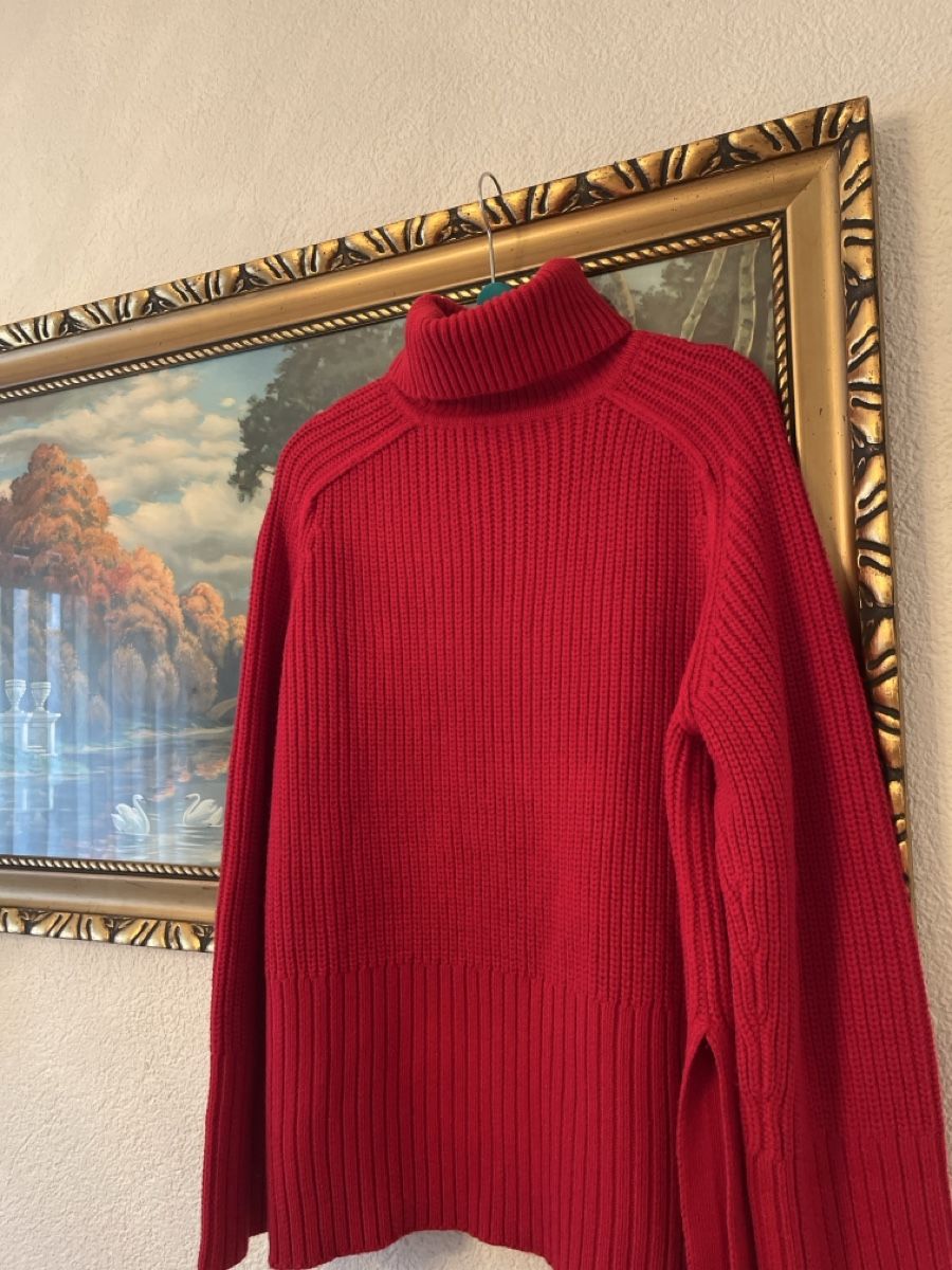 Maglioni & Felpe: Wunderschöner,Gereinigt Gr L Strickpullover mit Rollkragen, – Usato da Zürich venduto da drn_77z5 7