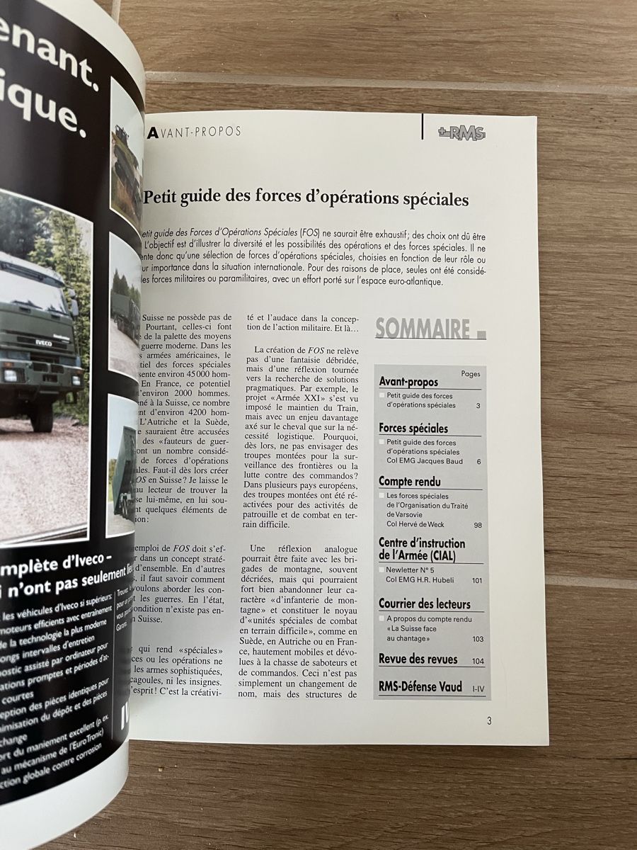 Libri: Petit Guide Opérations Spéciales, Revue Militaire Suisse – Usato da Lonay venduto da ju-71 3