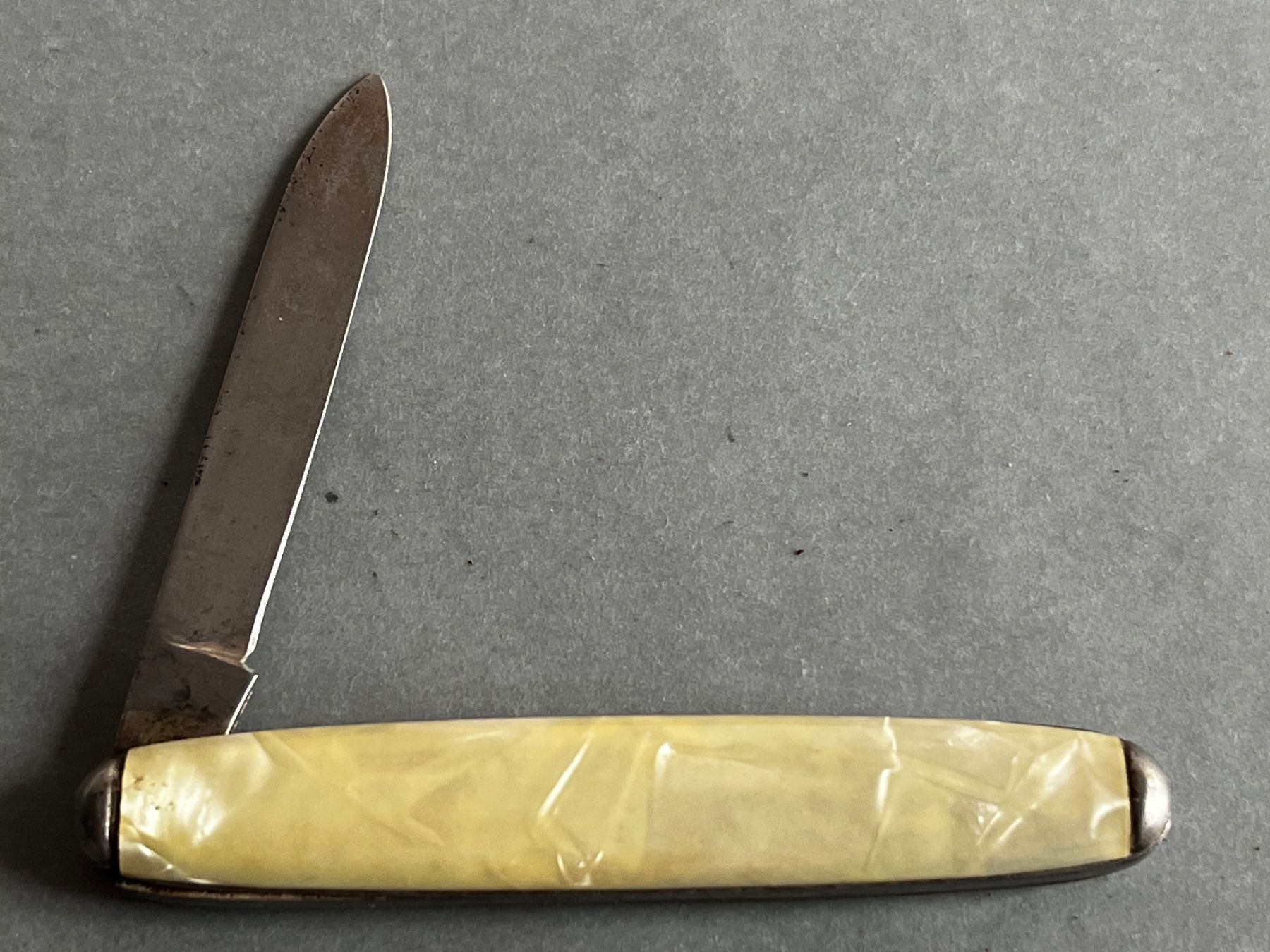 Coltelli tascabile: Altes Sackmesser Richartz/Solingen 77 mm - ESSO – Usato da Zürich venduto da FV.vintage 1