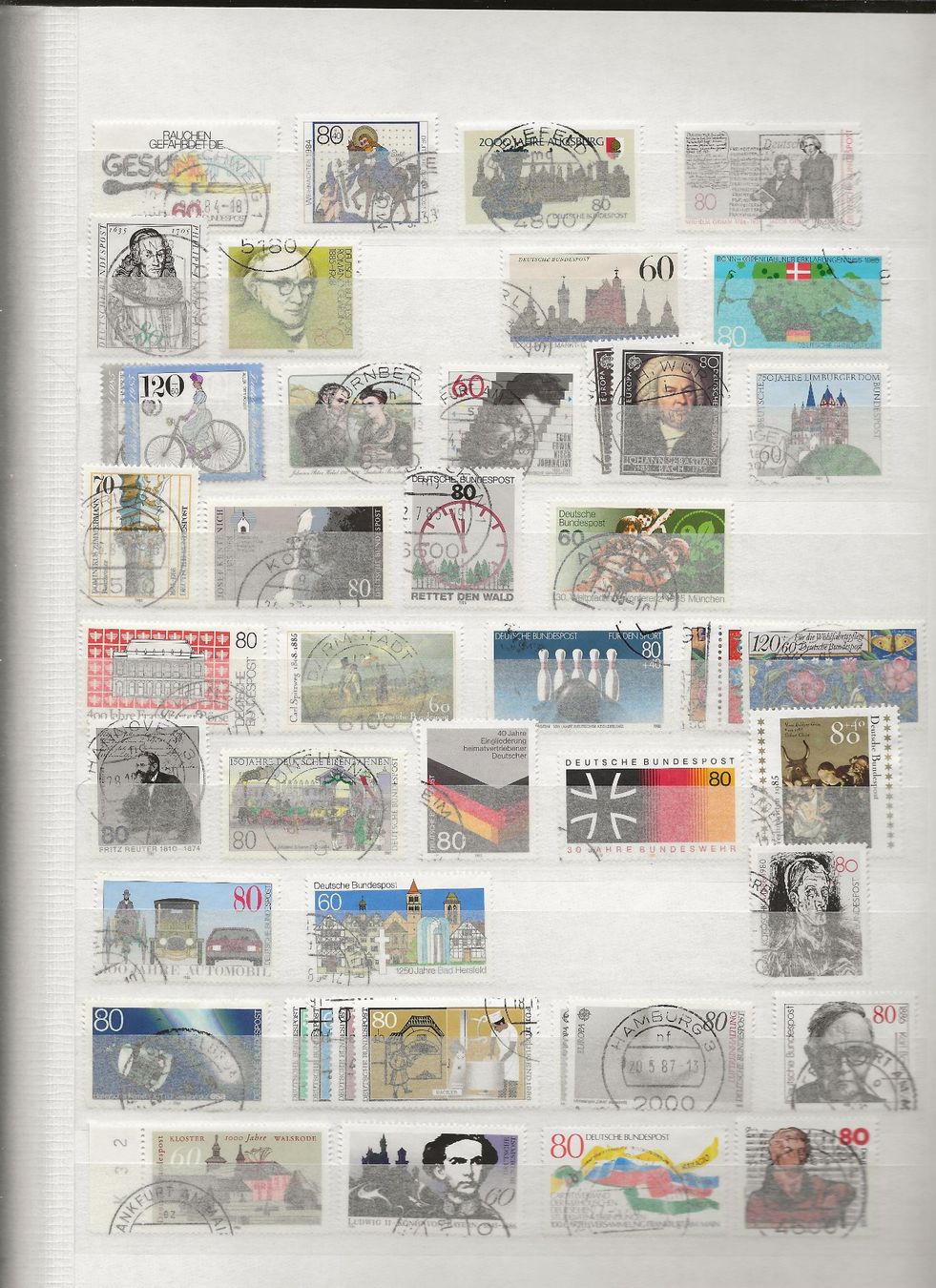 Alle Briefmarken: Marken Deutschland BRD gestempelt – Gebraucht aus Au ZH von xelagreb01 7