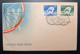 POLEN FDC, AUS DEM JAHR 1956 INT. FRIEDENSFAHRT GEWIDMET
