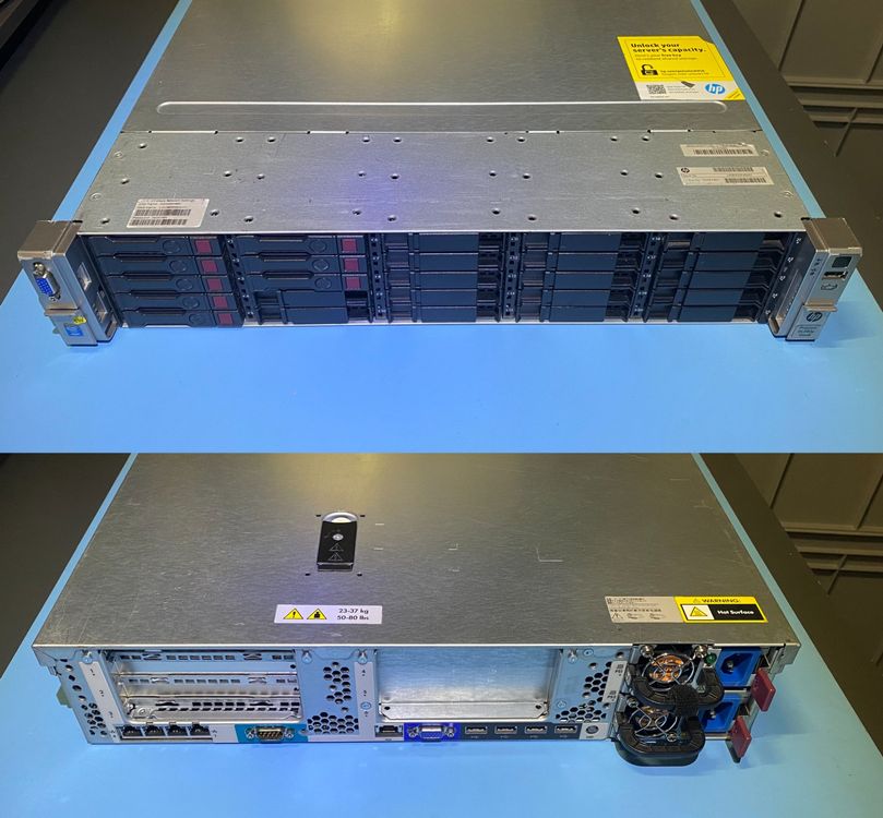 DL380P G8 2xE5-2697v2/HP 256GB@1866Mhz/7.2TB/P420i 1GB/Rails (Gebraucht ...