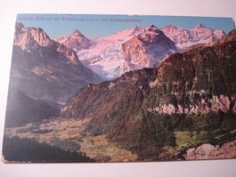 Karte Hohfluh, Blick auf Wetterhorn + Rosenlauigletscher1924