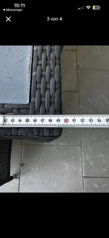 Tischset: Gartentisch mit sechs Stühlen schwarz – Gebraucht aus Dottikon von han_jp2h 2