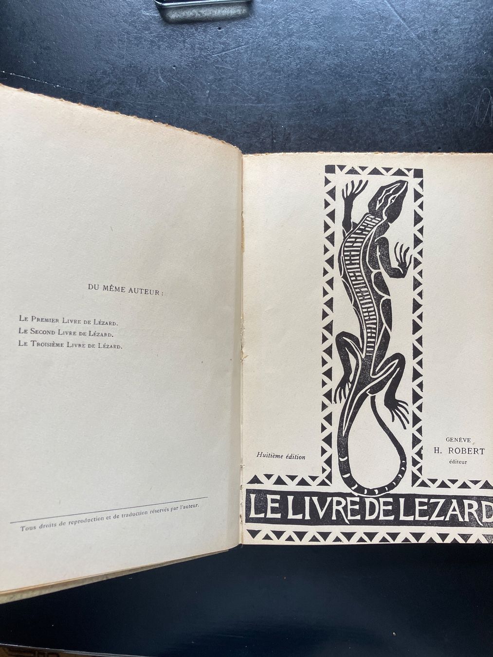 Libri: Le Livre de Lezard. H. Robert, alt – Usato da Wangen ZH venduto da day01 1