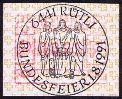 ATM 8 schmal_Sonder-VO 6441 RÜTLI 1.8.91_700 Jahre Schweiz !