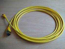BKS Homenet Gigabit Ethernet Patchkabel 5 m lang, gelb
