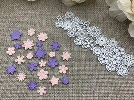 Stanzschablone Nr.593, kleine Blumen (Sizzix geeignet)