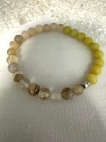 Aktion/ Armband Jade, Achat, Quarz