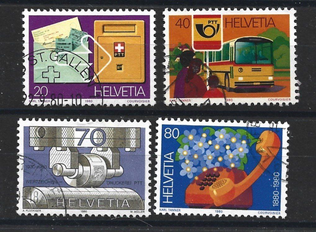 Alle Briefmarken: 1980 Schweiz – Gebraucht aus Trübbach von Sammer51