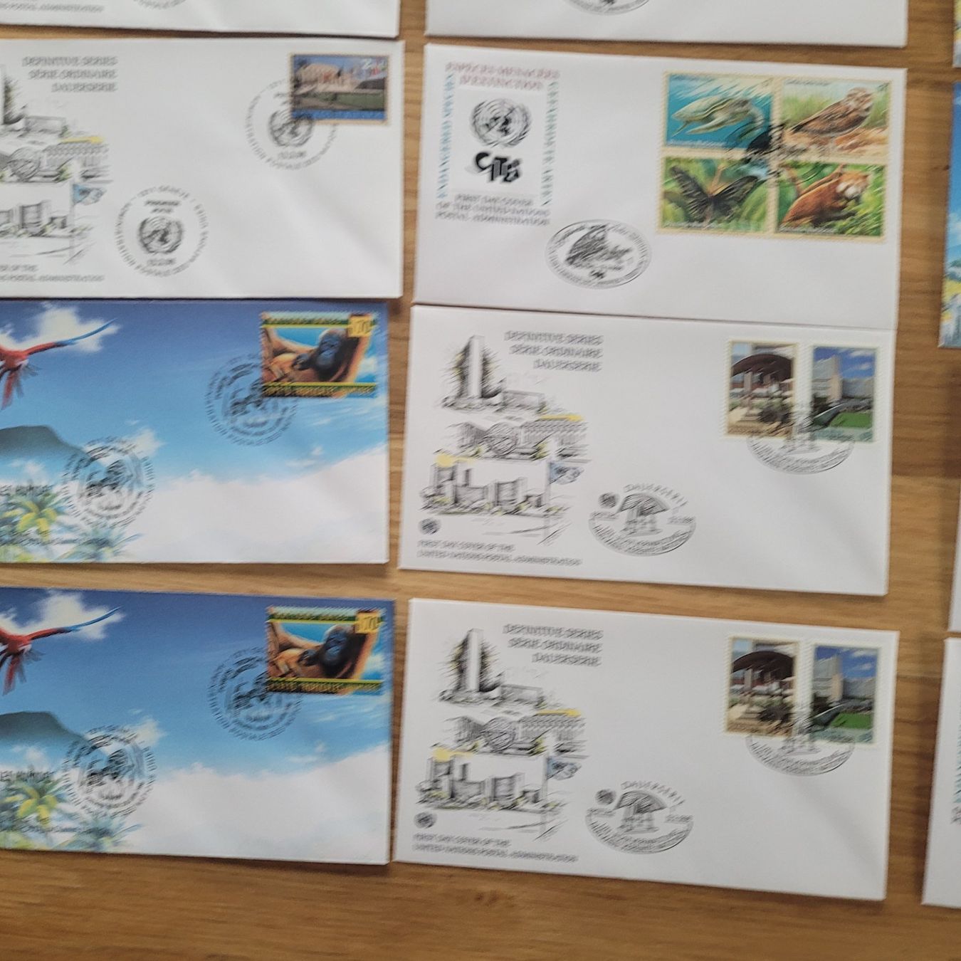 Tutti i francobolli: Los Mit FDC uno ONU – Usato da Biel/Bienne venduto da Destockweb 2